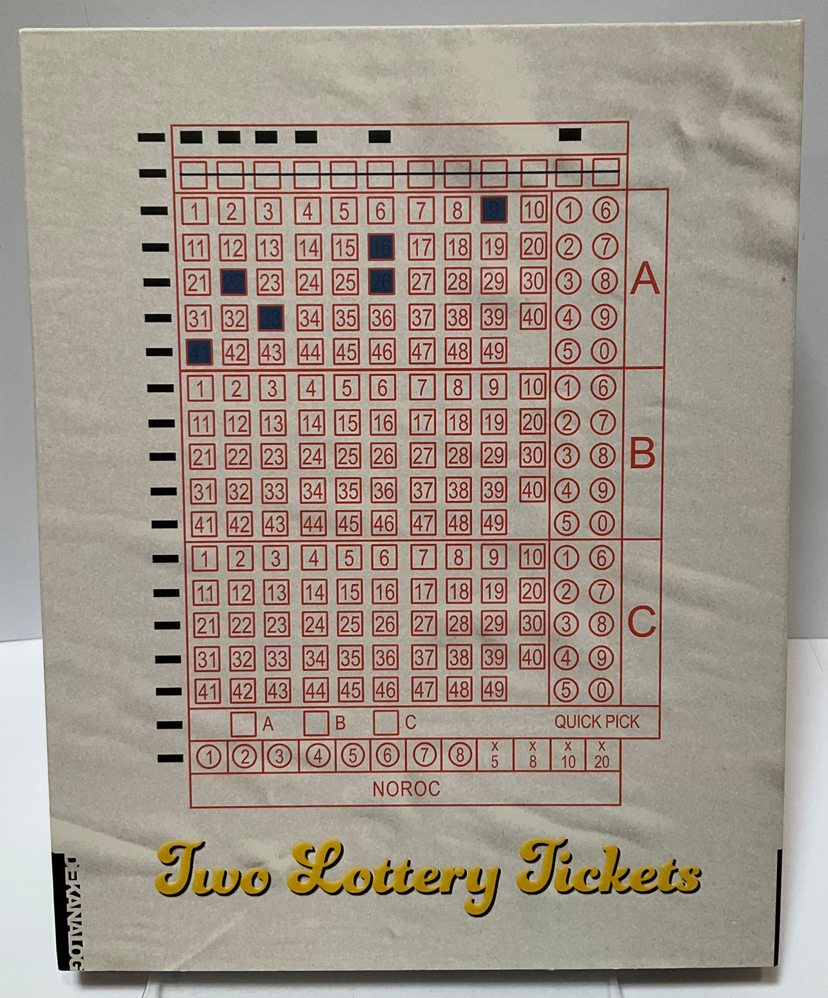 Two Lottery Tickets / A Month in Thailand w/SLIP USED