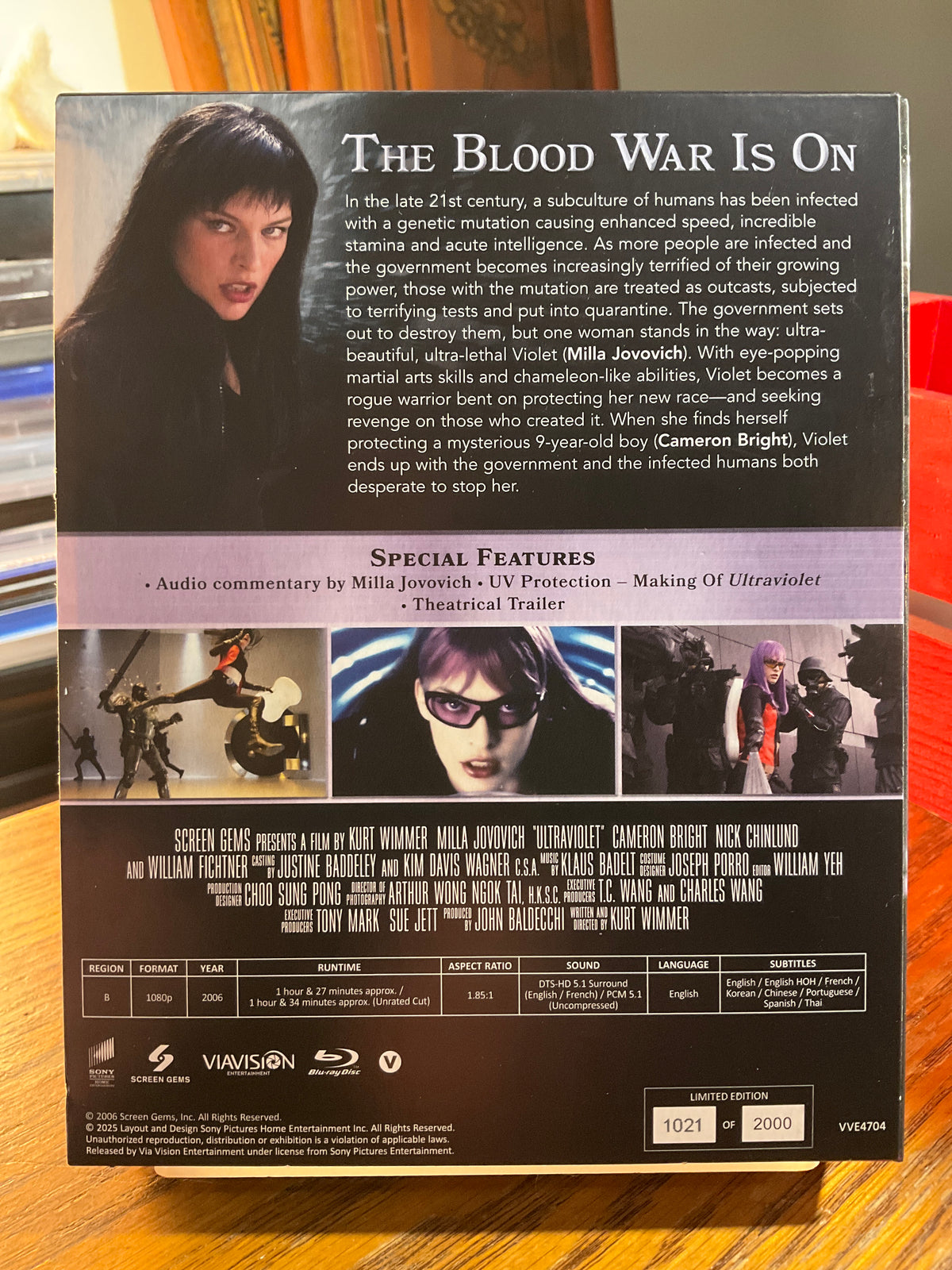 Ultraviolet (Limited Edition w/Lenticular Hardcase, Region Free) USED