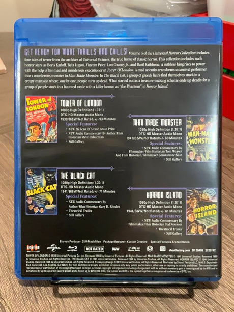 Universal Horror Collection Volume 3 *SEE NOTE* - New Blu - Ray