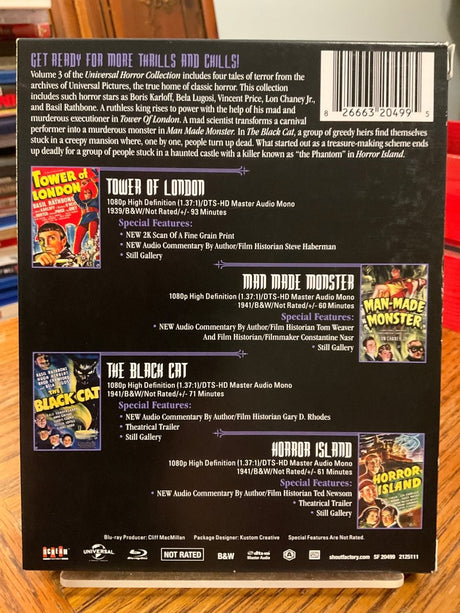 Universal Horror Collection Volume 3 w/SLIPCASE USED - Used Blu - Ray