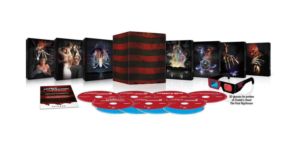 A Nightmare on Elm Street 7-Film Collection (4K UHD, UK Limited Edition Steelbook Set, Region Free) *DAMAGED*