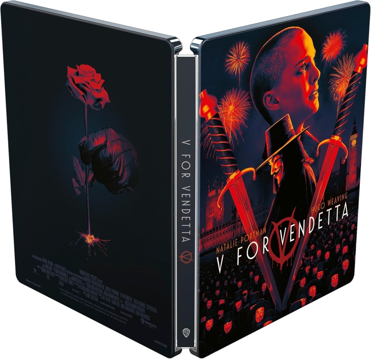 V for Vendetta (4K UHD, UK Limited Edition Steelbook, Region Free) - New 4K UHD