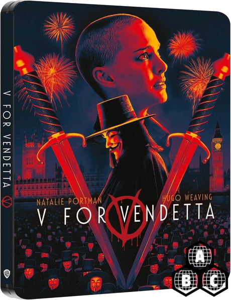 V for Vendetta (4K UHD, UK Limited Edition Steelbook, Region Free)