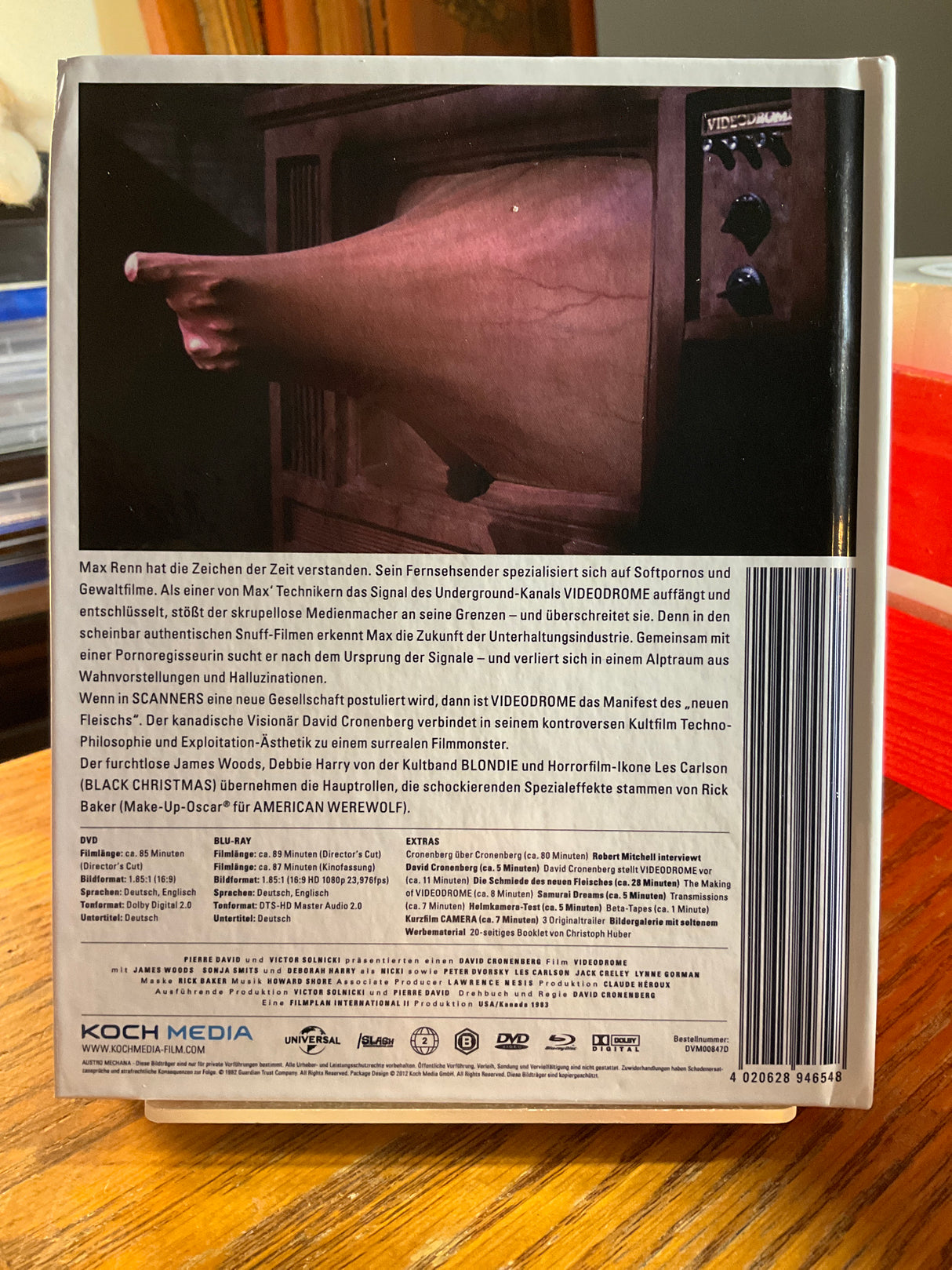 Videodrome Limited Collector's Edition (UNRATED, REGION B MEDIABOOK) USED