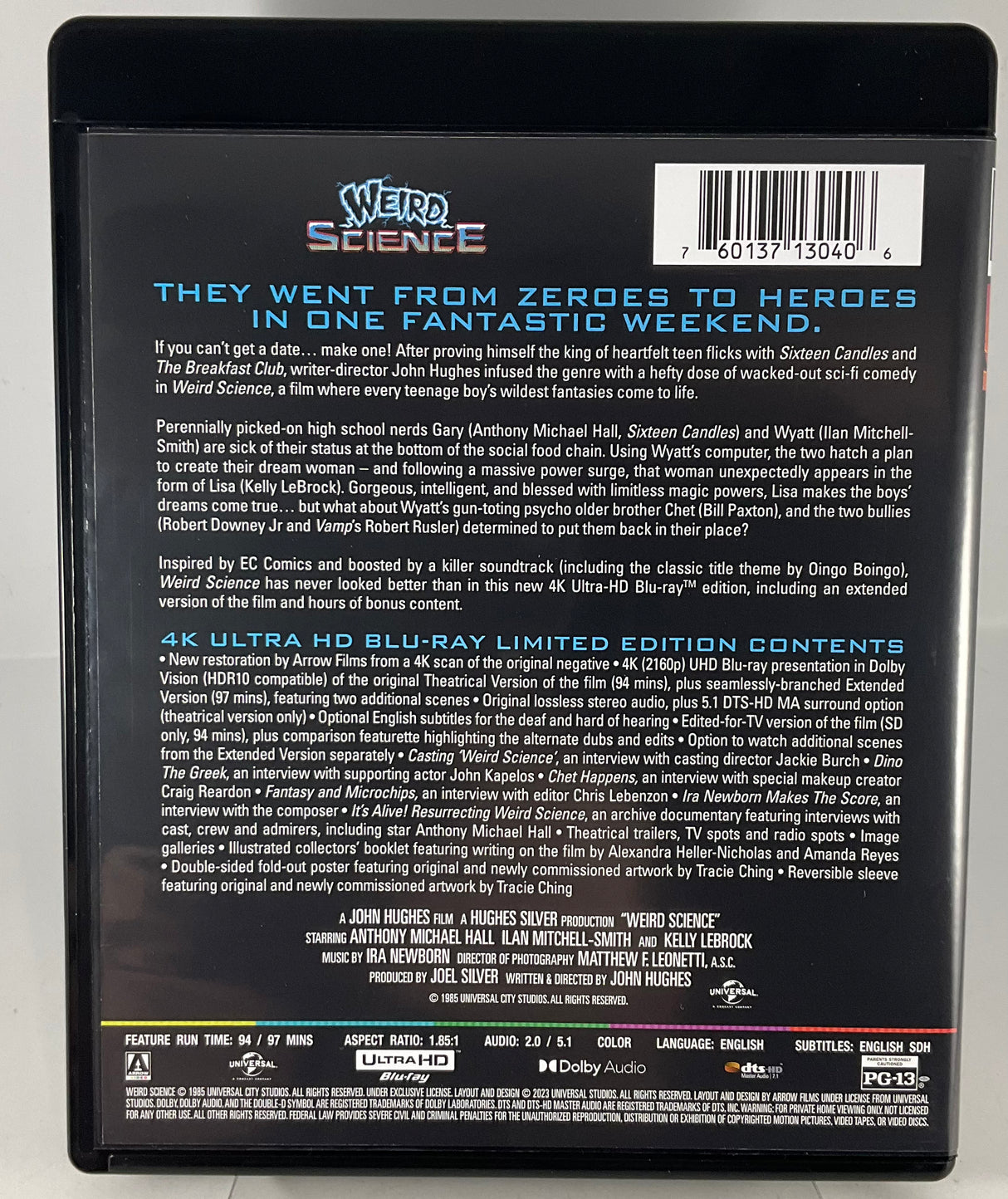 Weird Science (4K UHD, Limited Edition) w/SLIP USED