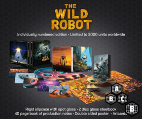 Wild Robot (4K UHD, Ultimate Collector's Edition Steelbook, Region Free/B) - New 4K UHD