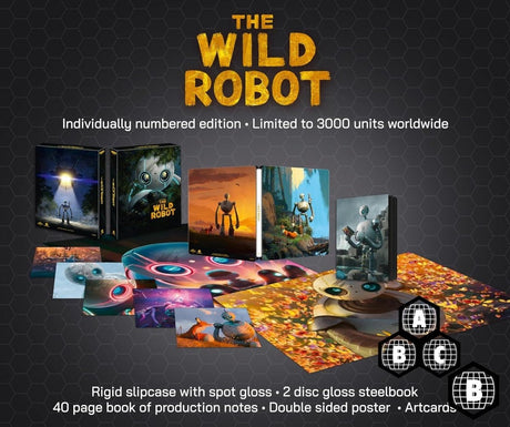 Wild Robot (4K UHD, Ultimate Collector's Edition Steelbook, Region Free/B) - New 4K UHD