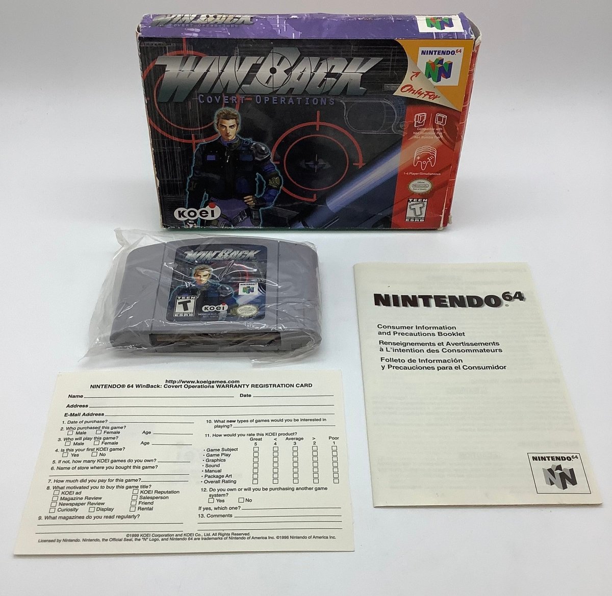 Winback Covert Operations [NO MANUAL] Nintendo 64 USED - Video Games - Nintendo 64
