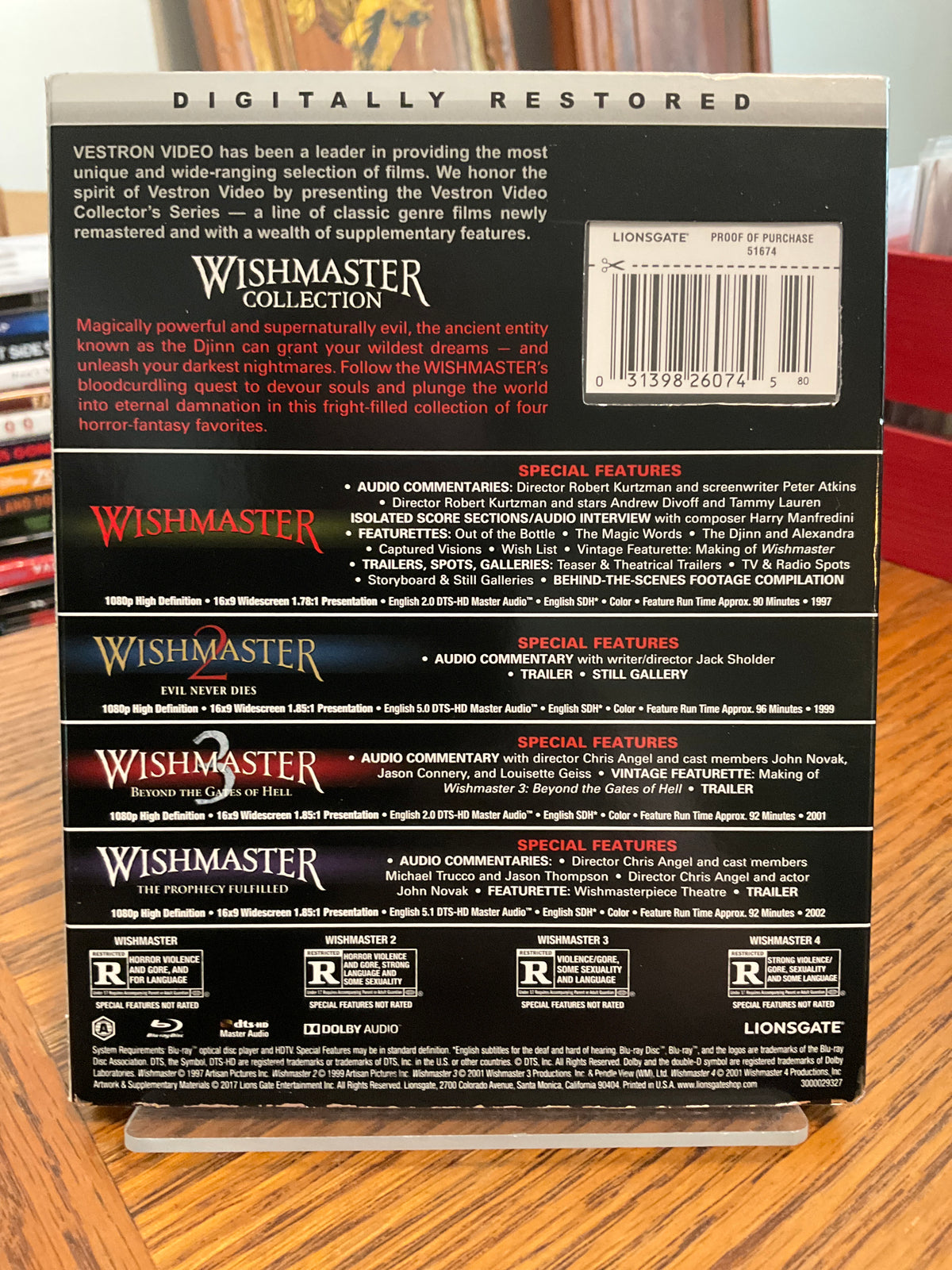 Wishmaster Collection w/SLIP USED