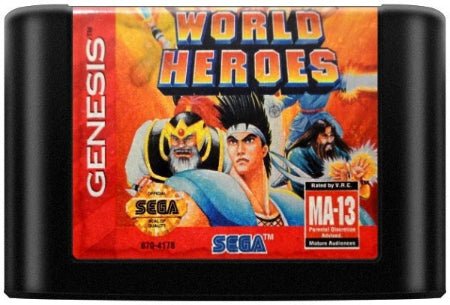 World Heroes Sega Genesis LOOSE - Video Games - Sega Genesis