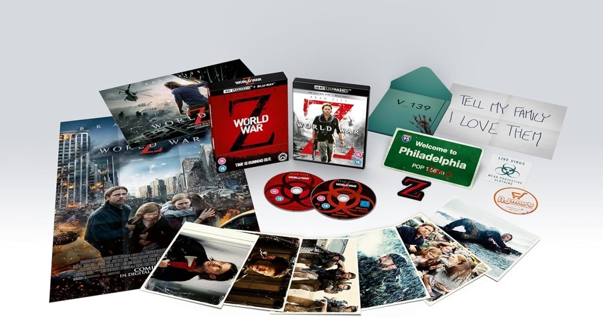 World War Z (4K UHD, UK Limited Collector's Edition, Region Free/B) - New 4K UHD