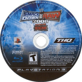 WWE Smackdown VS Raw 2008 Playstation 3 LOOSE - Video Games - Playstation 3