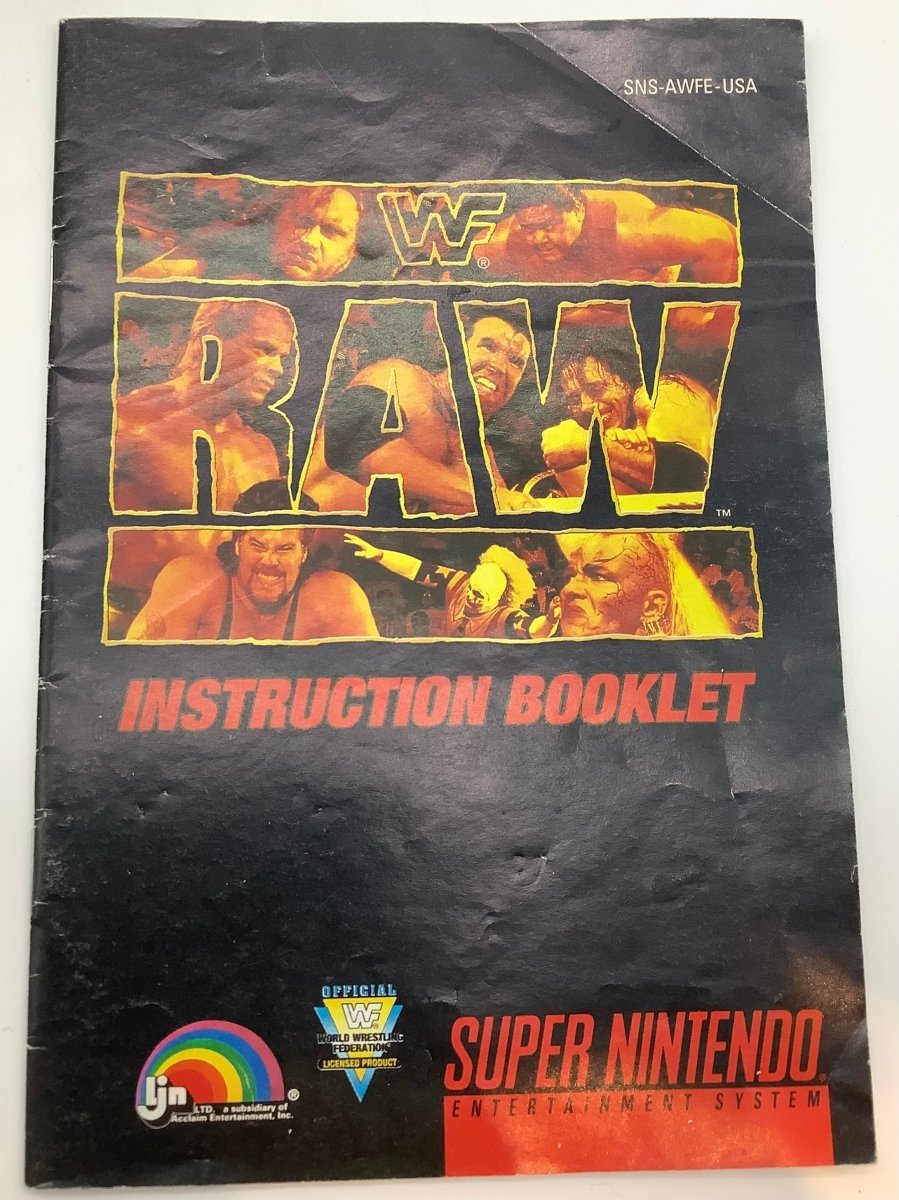 WWF Raw Super Nintendo USED - Video Games - Nintendo SNES