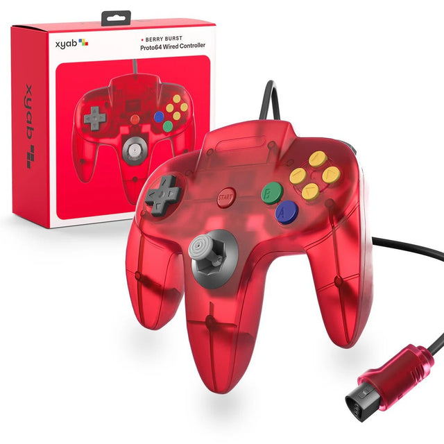 XYAB PROTO64 Nintendo 64 Wired Controller - Berry Burst NEW - Video Games - Nintendo 64