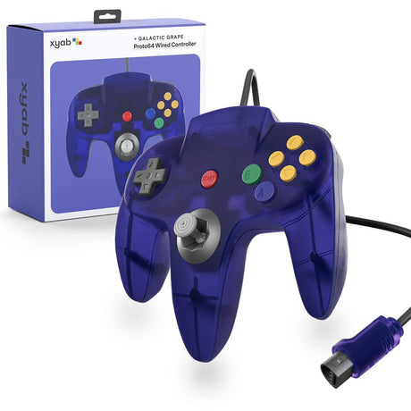 XYAB PROTO64 Nintendo 64 Wired Controller - Galactic Grape NEW - Video Games - Nintendo 64