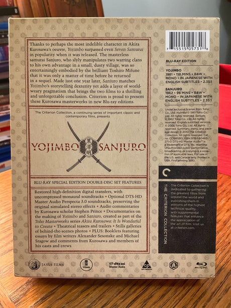Yojimbo/Sanjuro (#52, #53) w/SLIPCASE USED