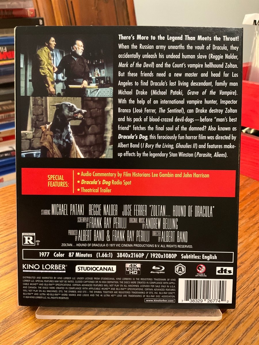 Zoltan...Hound of Dracula (4K UHD, Kino Cult) w/SLIP USED