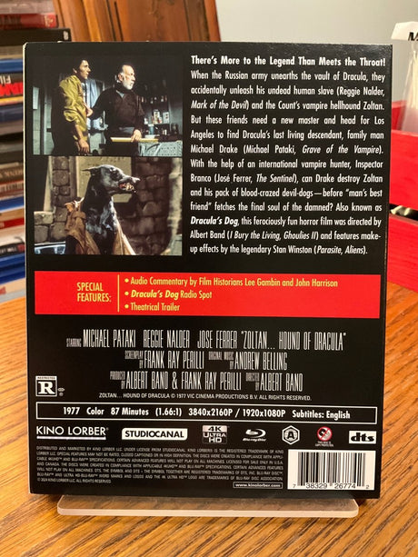 Zoltan...Hound of Dracula (4K UHD, Kino Cult) w/SLIP USED