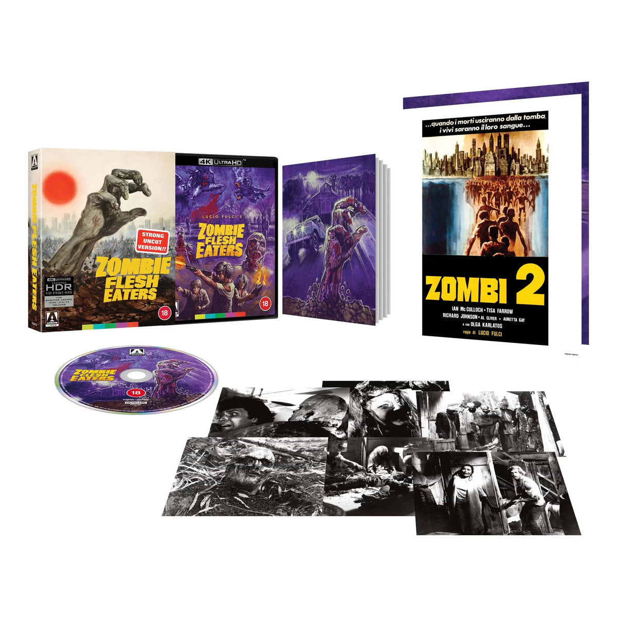 Zombie Flesh Eaters (4K UHD, Limited Edition, Arte Originale, Region Free) USED