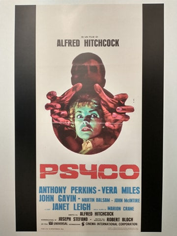 Psycho (Italian) Poster 11x17