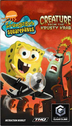 SpongeBob SquarePants Creature from the Krusty Krab LOOSE Nintendo Gamecube