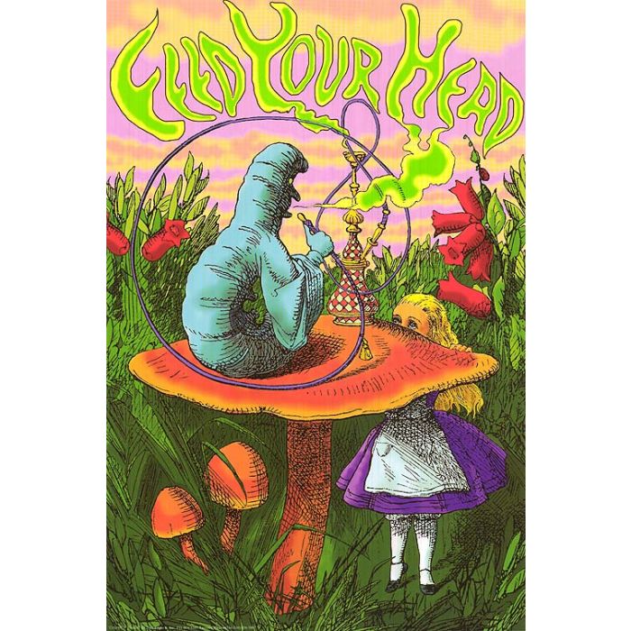 Alice in Wonderland Feed Your Head Poster PICKUP ONLY
