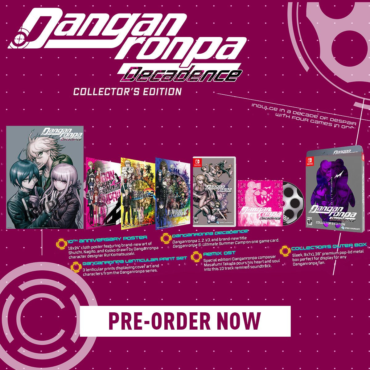 Danganronpa Decadence Collector's Edition Nintendo Switch NEW