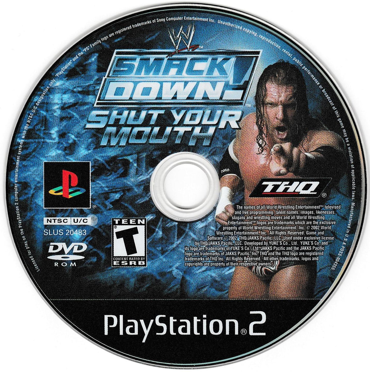 WWE Smackdown Shut Your Mouth Playstation 2 LOOSE