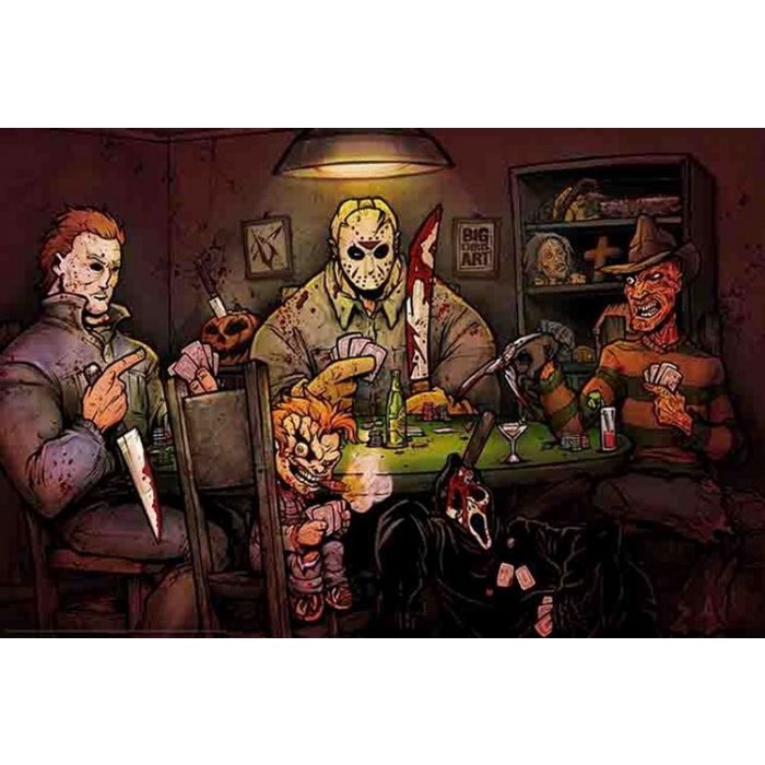 Slashers Playing Cards Poster PICKUP ONLY