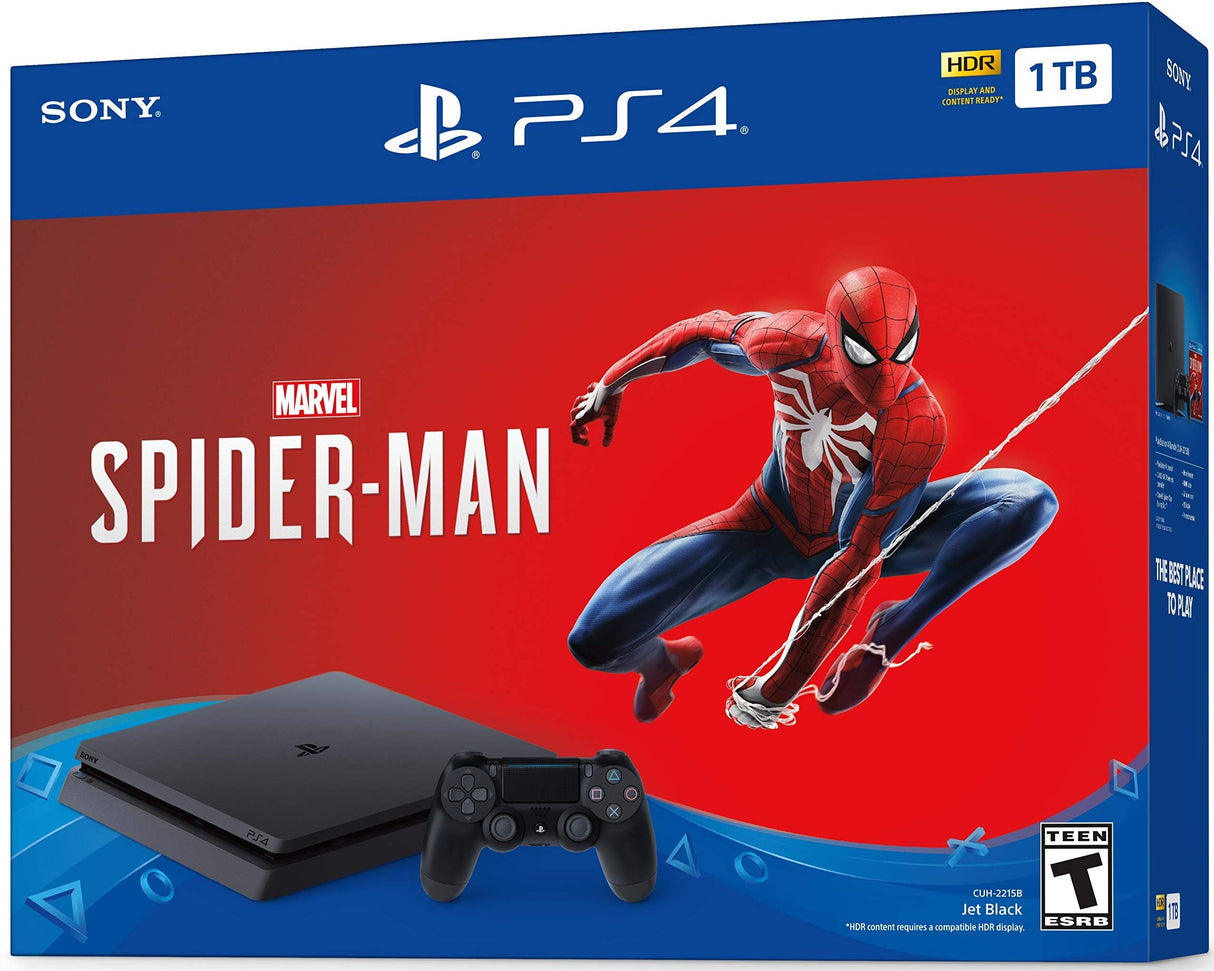 Playstation 4 1TB Slim Console  - Spiderman Bundle [with game] USED