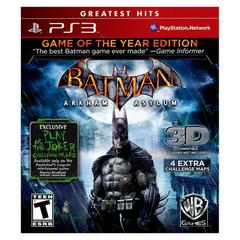 Batman: Arkham Asylum [Game of the Year Greatest Hits] Playstation 3 USED