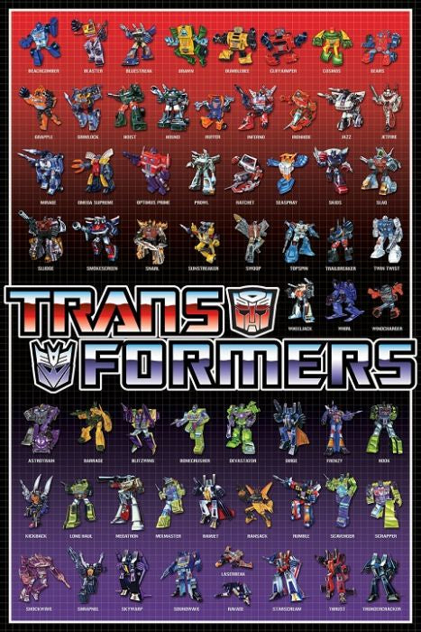 Transformers Cast Poster PICKUP ONLY