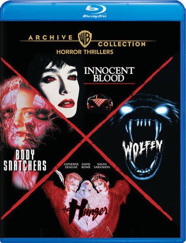 4 Film Coll. Innocent Blood/The Hunger/Wolfen/Body Snatchers - New Blu - Ray