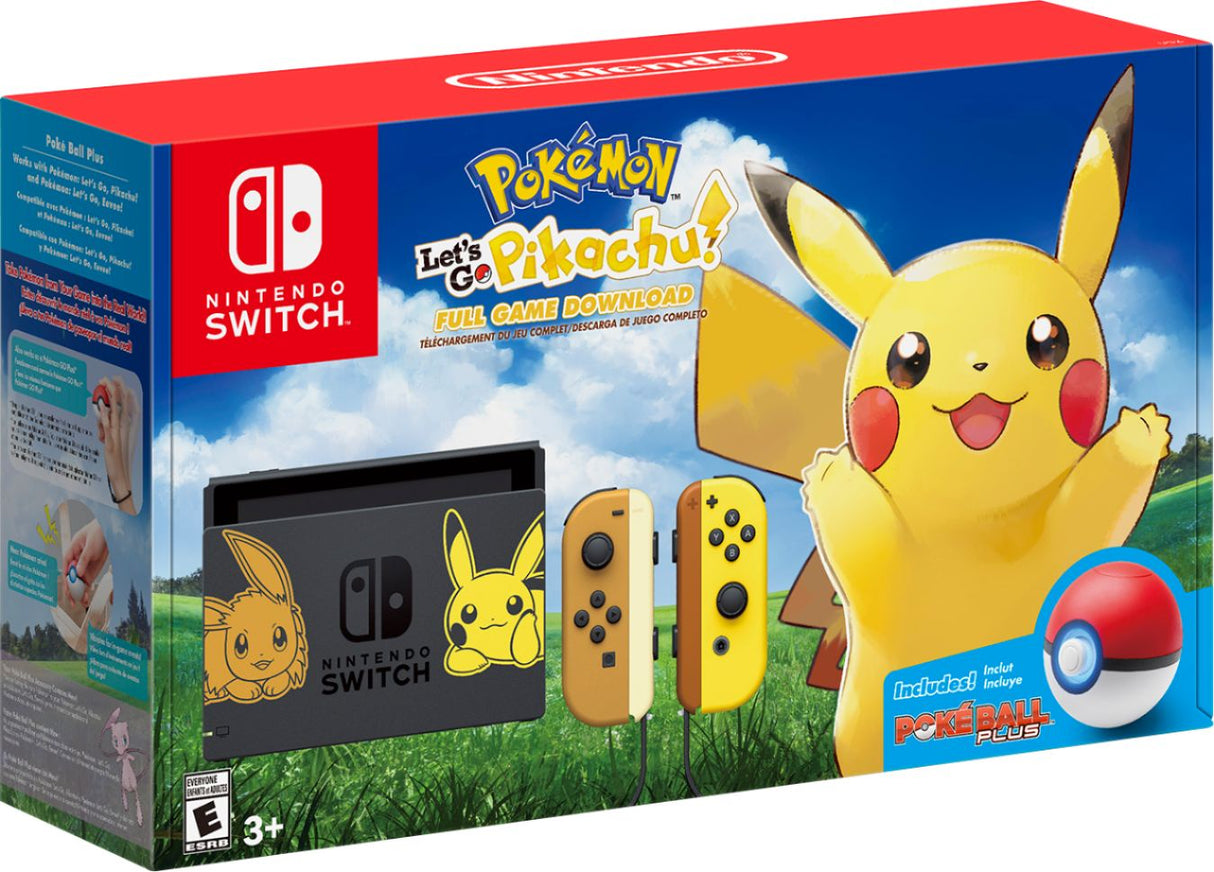 Nintendo Switch Console - Pokemon: Let's Go Pikachu Edition USED