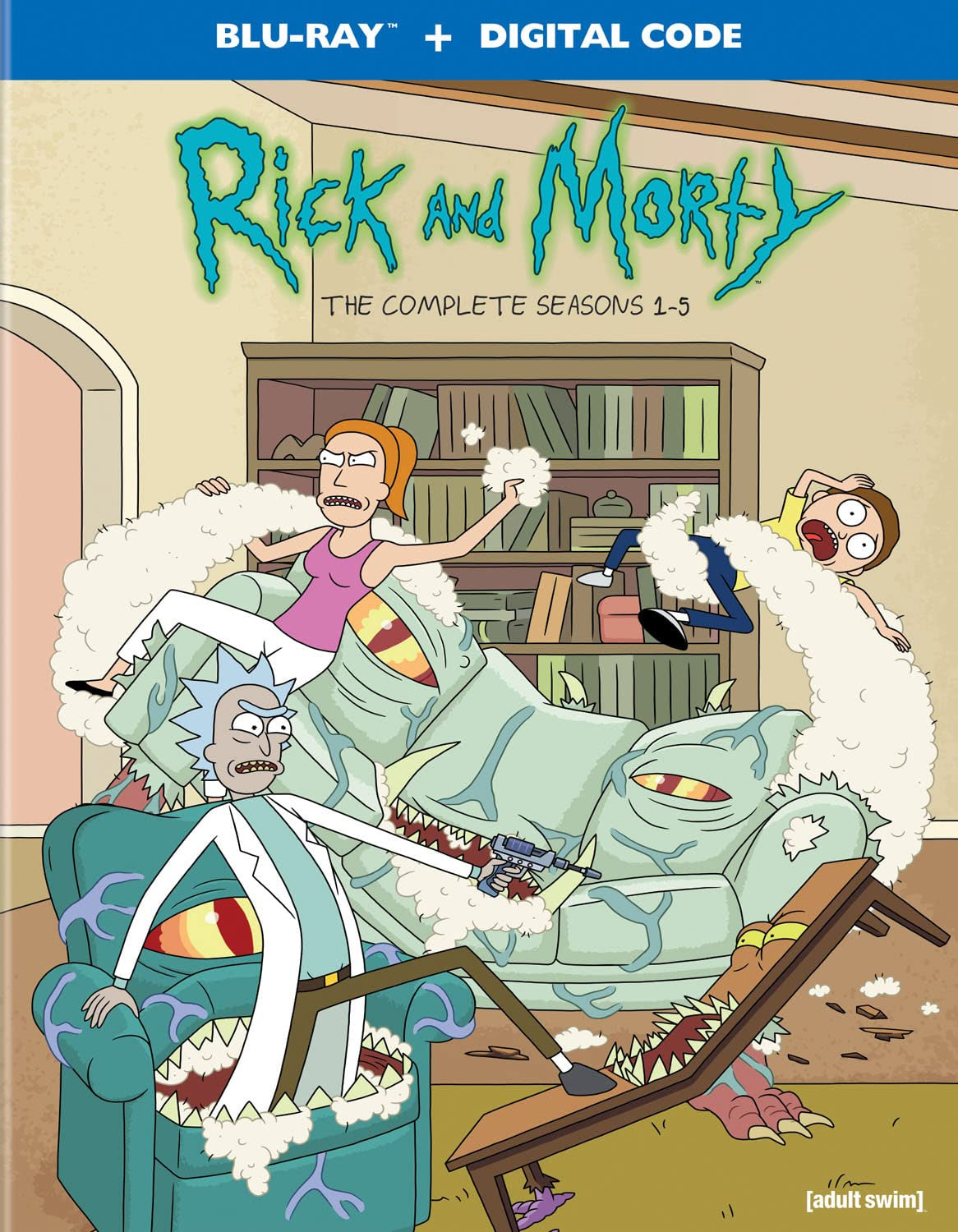 Rick and Morty: The Complete Seasons 1-5 w/SLIP & Poster