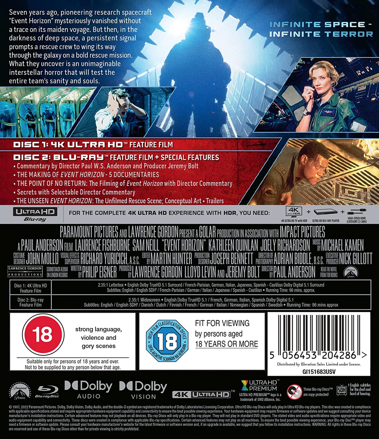 Event Horizon (4K UHD, Region Free)