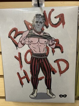 Quiet Riot Bandit McGee Glitter Paper Print