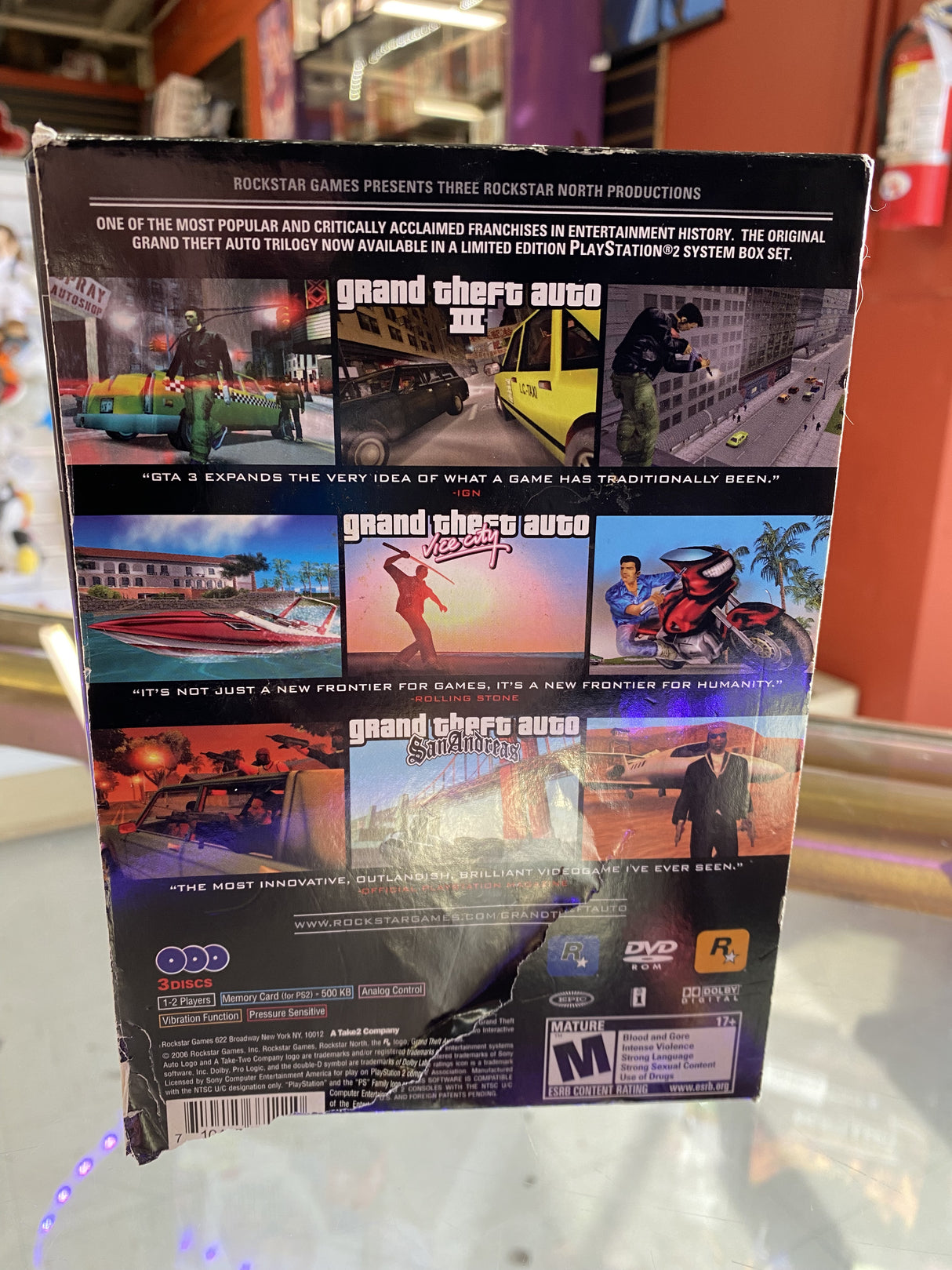 Grand Theft Auto The Trilogy Playstation 2 USED **DAMAGED PLEASE READ**