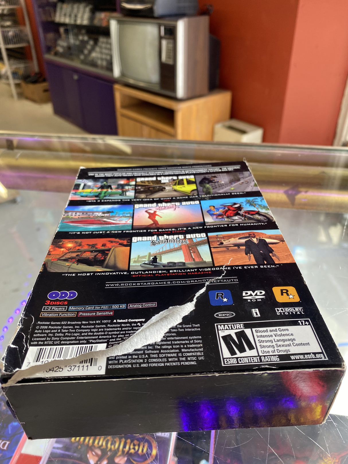 Grand Theft Auto The Trilogy Playstation 2 USED **DAMAGED PLEASE READ**