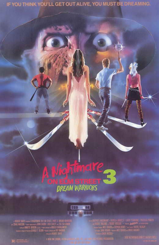 A Nightmare on Elm Street 3: Dream Warriors Poster 11x17