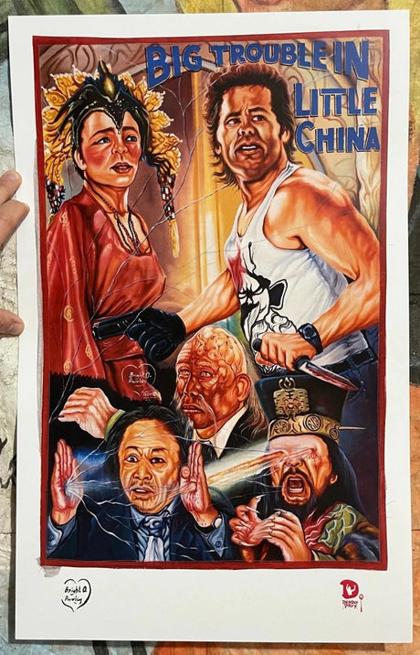 Big Trouble in Little China by Bright Obeng Ghanaian Poster - Posters/Stickers/Art