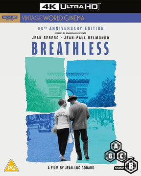 Breathless (1960) (4K UHD, 2 Discs, Region B) w/SLIP
