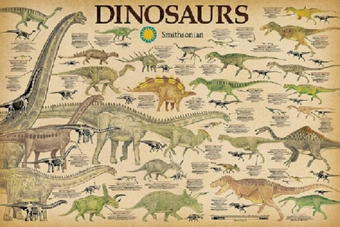Poster Smithsonian Dinosaurs PICKUP ONLY