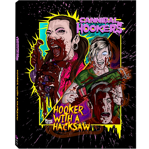 Cannibal Hookers (2019)/Hooker with a Hacksaw w/SLIP - New Blu - Ray