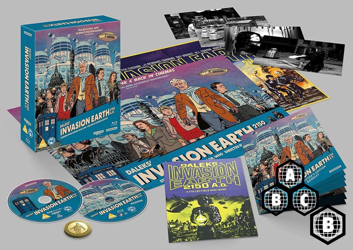 Daleks' Invasion Earth 2150 A.D. (4K UHD/Blu-Ray, Limited Collector's Edition w/ Rigid Foil Slipcase, Region Free/B)
