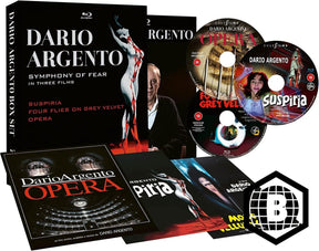 Dario Argento: The Symphony of Fear in Three Films (Limited Edition, Region B) - New Blu - Ray