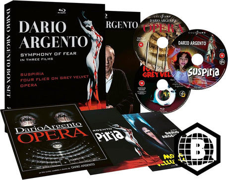 Dario Argento: The Symphony of Fear in Three Films (Limited Edition, Region B) - New Blu - Ray