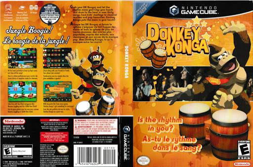 Donkey Konga w/ Bongo LOOSE Nintendo Gamecube USED