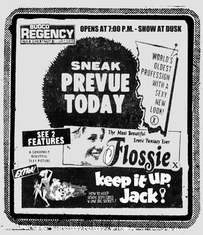 Flossie + Keep It Up (Drive-In Double Feature #15) USED