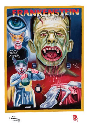 Frankenstein Ghanaian Poster - Posters/Stickers/Art